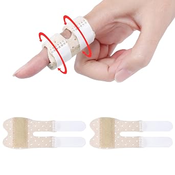 Trigger Thumb Splints, Breathable Finger Splint, Beige 2pcs