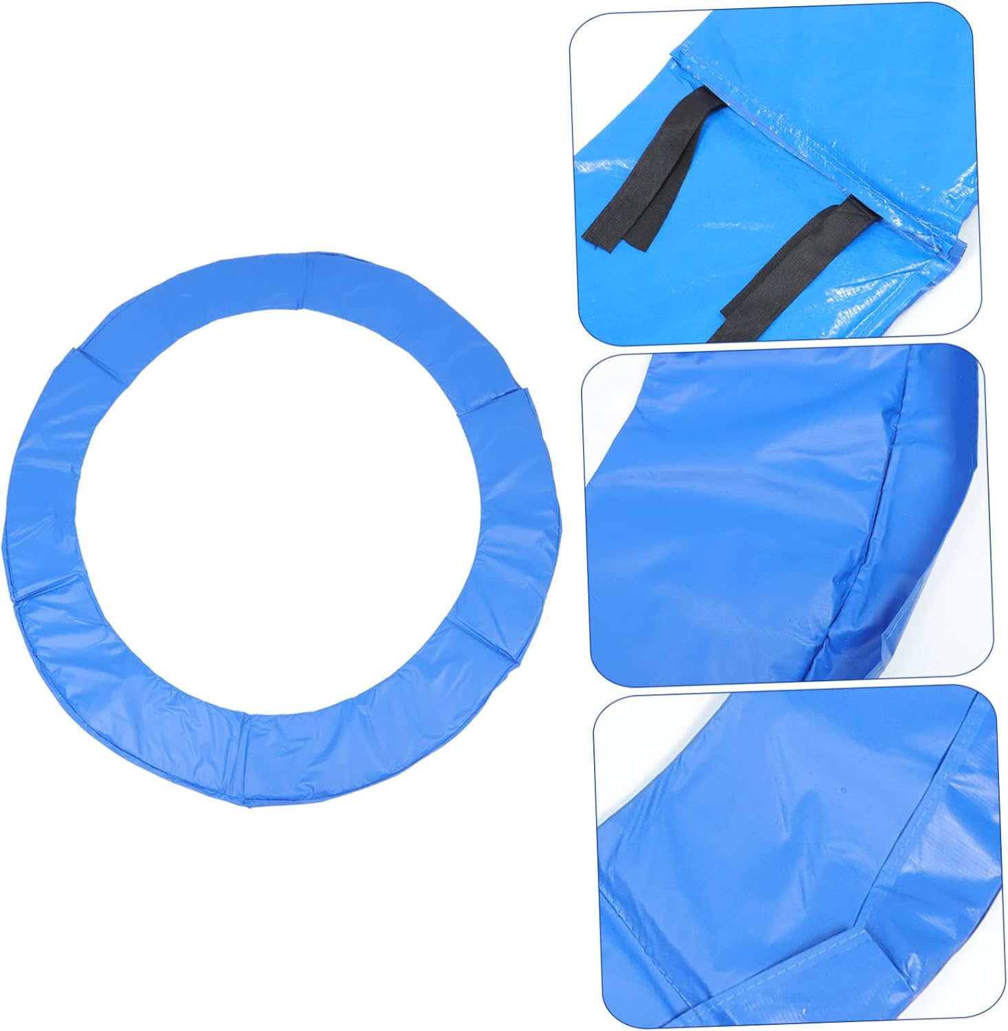 Trampoline Protective Cover Pad Spring Protection Waterproof Sponge Cushion Adjustable Size for Indoor and Outdoor Use Fits Standard Trampolines