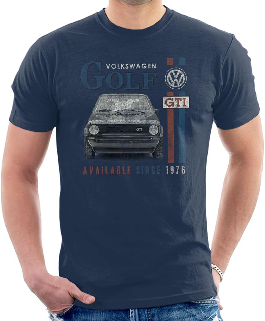 VolkswagenGolf GTI Racing Distressed Men's T-Shirt