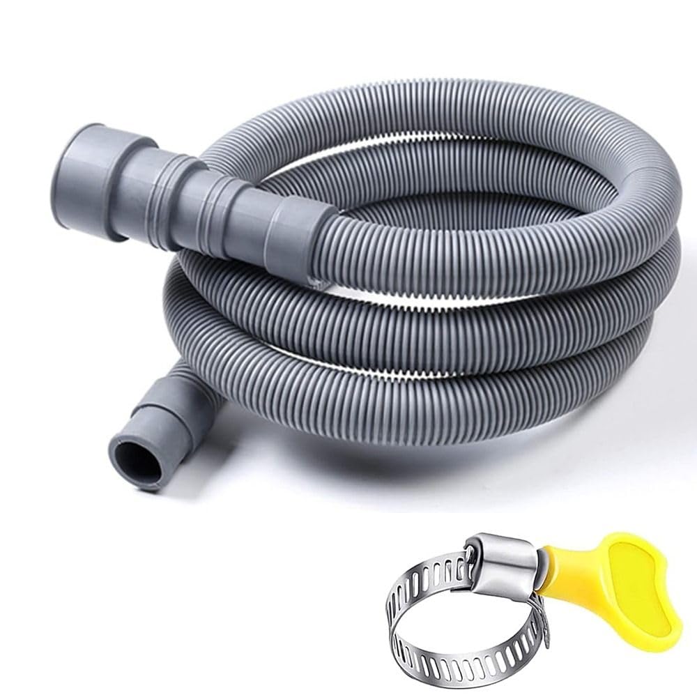 EVA-Ablaufschlauch For Waschmaschine, Flexibles Wellrohr, Ablaufschlauch For Spülmaschine, 1 M, 3 M, 5 M, Verlängerungsrohr For Küche(3m)
