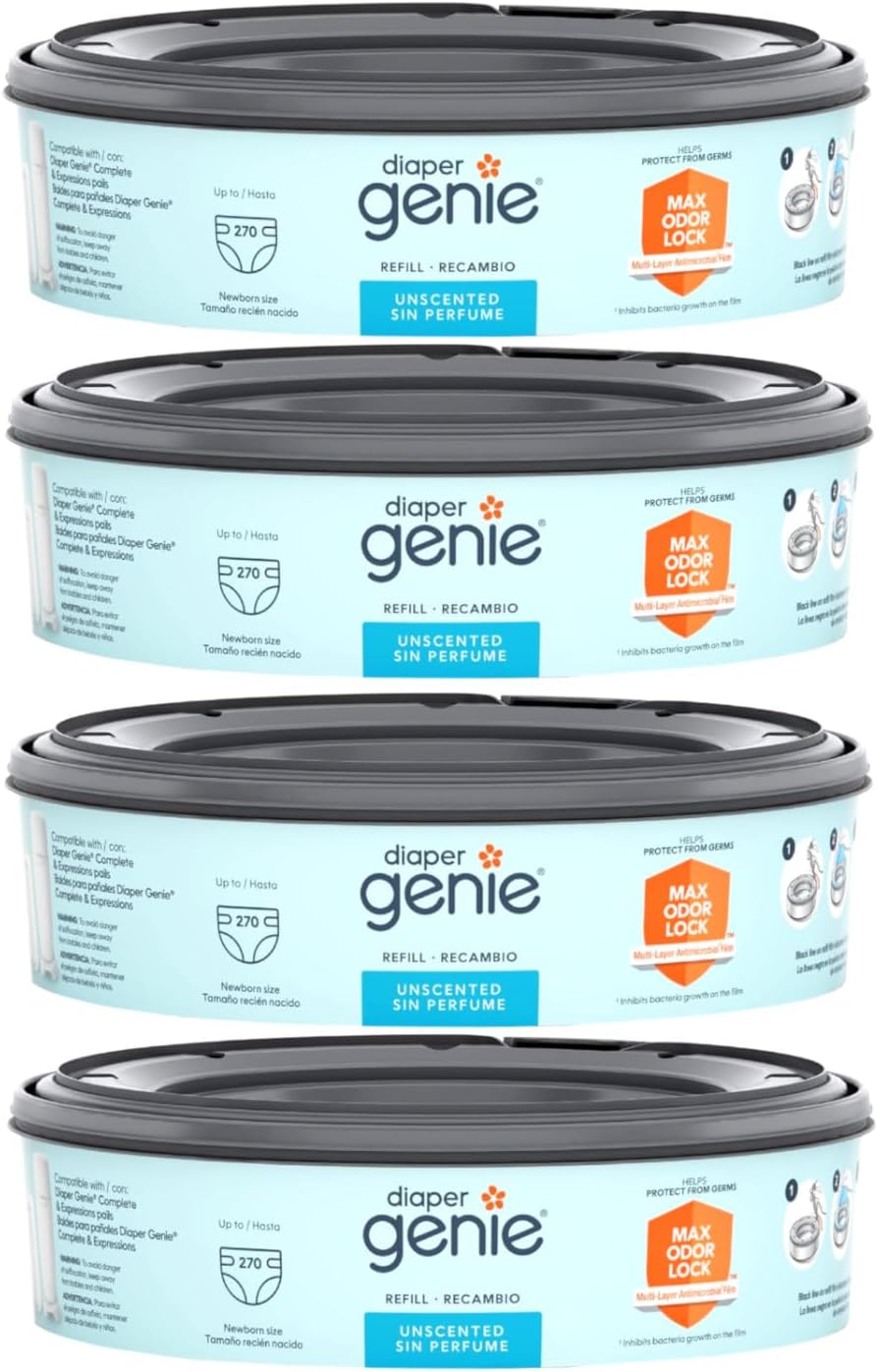 Diaper Genie Disposal System Refills, 240 Count (Pack of 4)