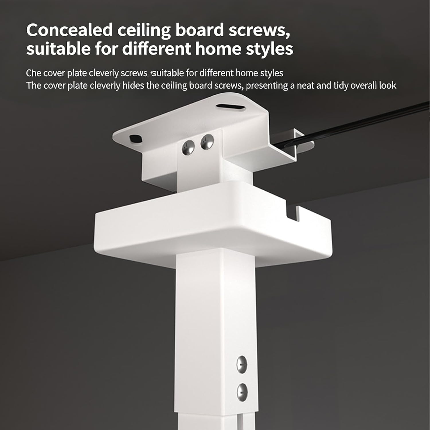 Multiangle Adjustable Projector Ceiling Mount for Home Theater with Retractable Systems and Concealed Wiring Aluminum Ceiling Mount