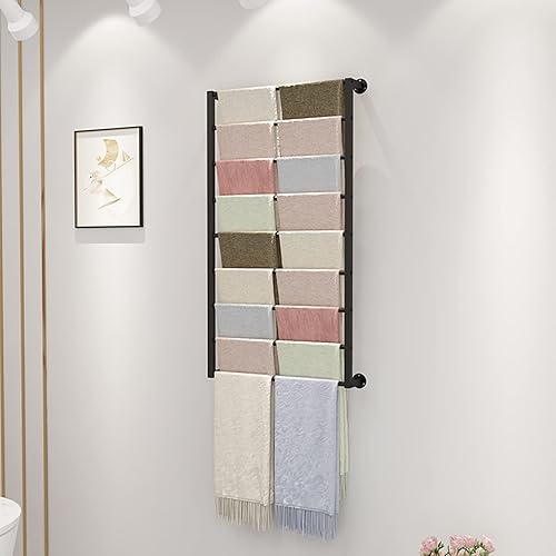 Estante grande para bufandas soporte de pared comercial para armario de dormitorio soporte para colgar pantalones ropa chales envolturas toallas