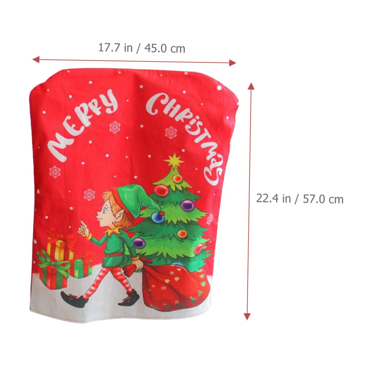 PRETYZOOM 2 Juegos De Fundas para Sillas con Temática Navideña Tradicional para Decoración De Comedor Y Cocina (2 Unidades)