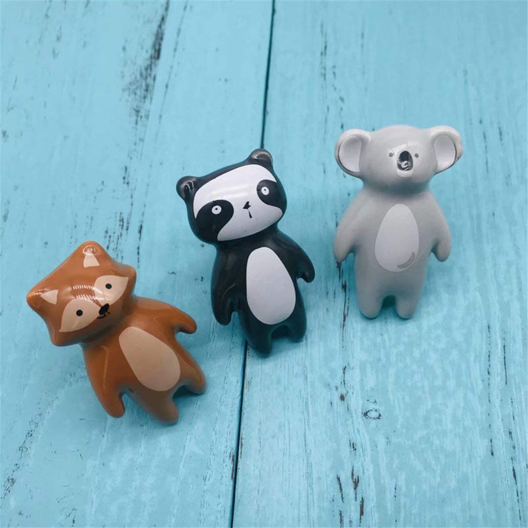Pomos de Cerámica Creativos para Armarios Y Cajones Modernos para Muebles de Armario Koala