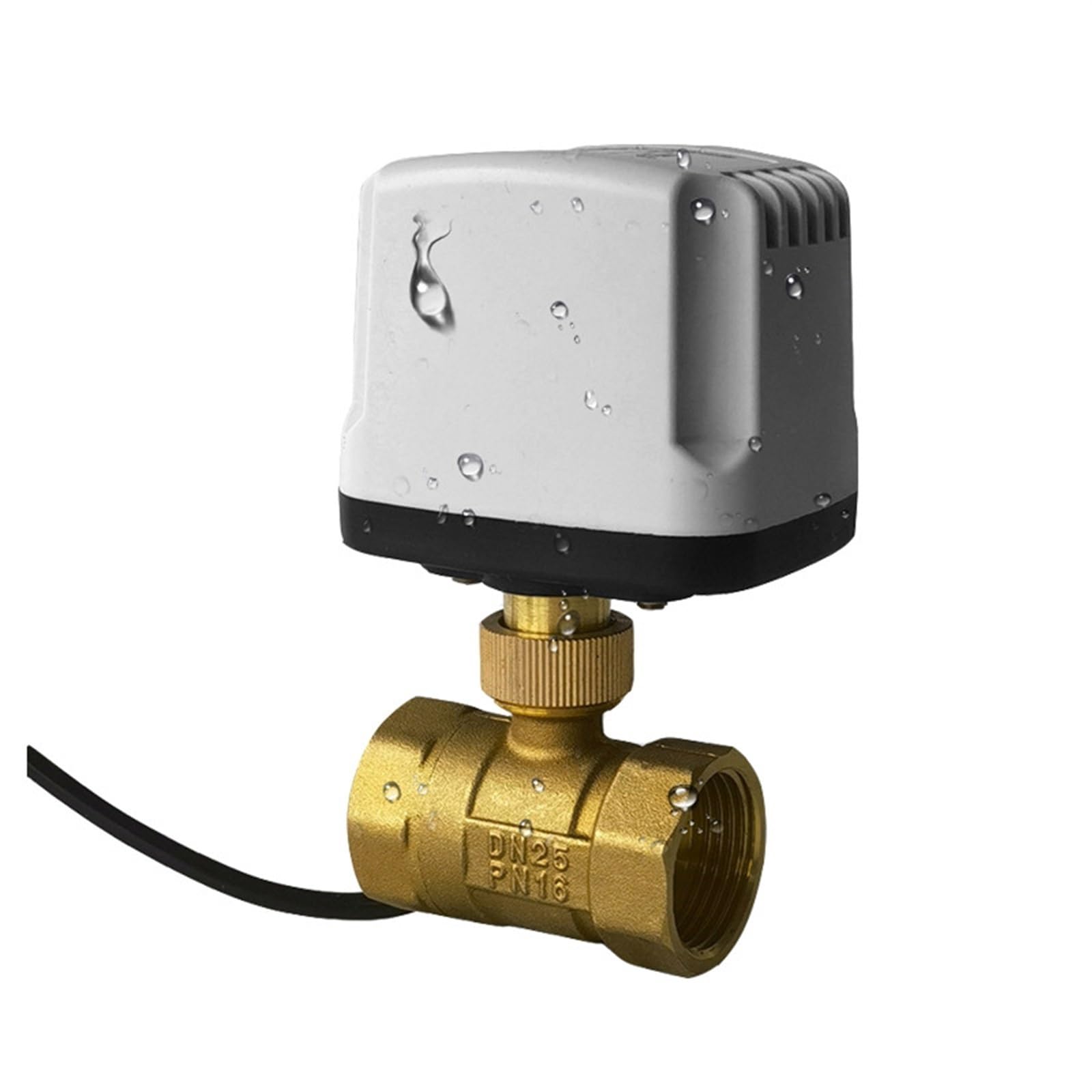 1/2 "3/4" 1 "2" IP65 Valvola a Sfera motorizzata Impermeabile 3 Fili 2 Controllo a elettrica in Ottone Motore in Metallo con Coppia Grande(AC220V-CR02,2T DN40)
