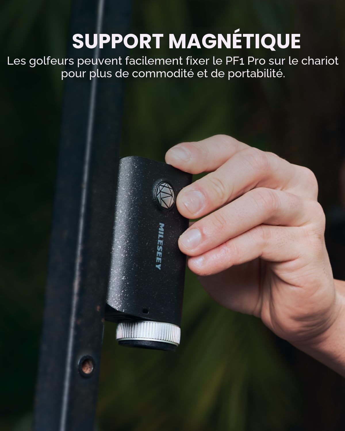 Haut de Gamme de Poche avec IP65 étanche, 1000 Yards telemetre Golf Rechargeable, 0.1S Rapide Drapeau de Verrouillage de Vibration pôle, telemetre Laser Golf (Black)