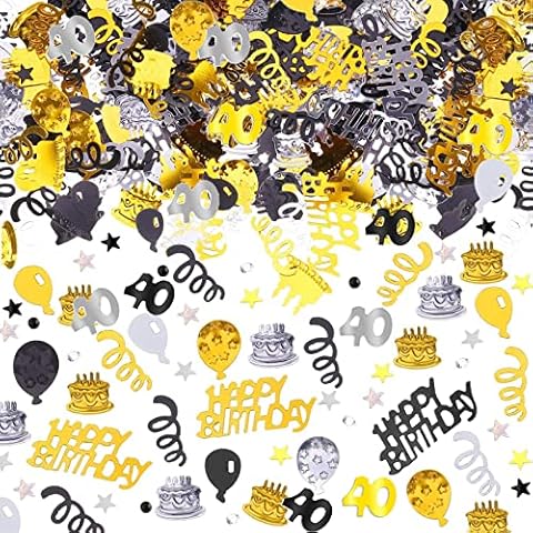adspow 40th Birthday Party Confetti Decorations Cover