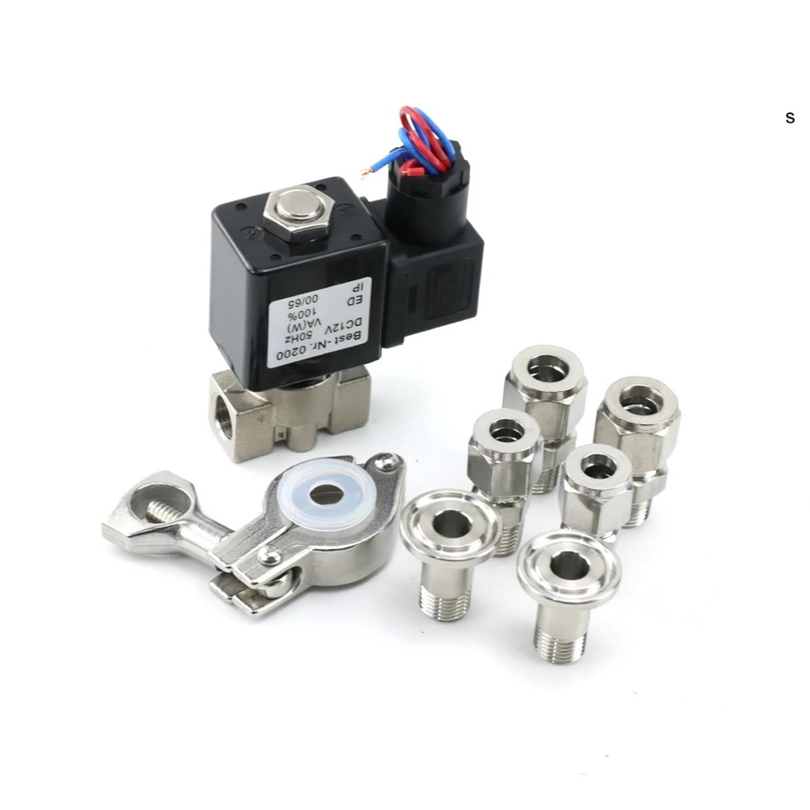 Électrovanne SS316 inox normalement fermée haute performance pour fluides alimentaires