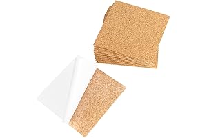 10 Pack Cork Self-Adhesive Coasters for Easy DIY Creations