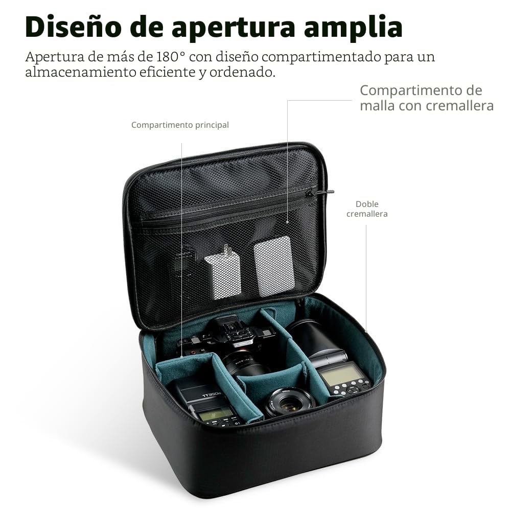 AMBITFUL Bolsa de Transporte Zoom P7 para Dispositivos de fotografía de Gran Capacidad, Funda de Almacenamiento Multifuncional para Mini dron y Otros Accesorios, con esponjas Gruesas y Capa Interior