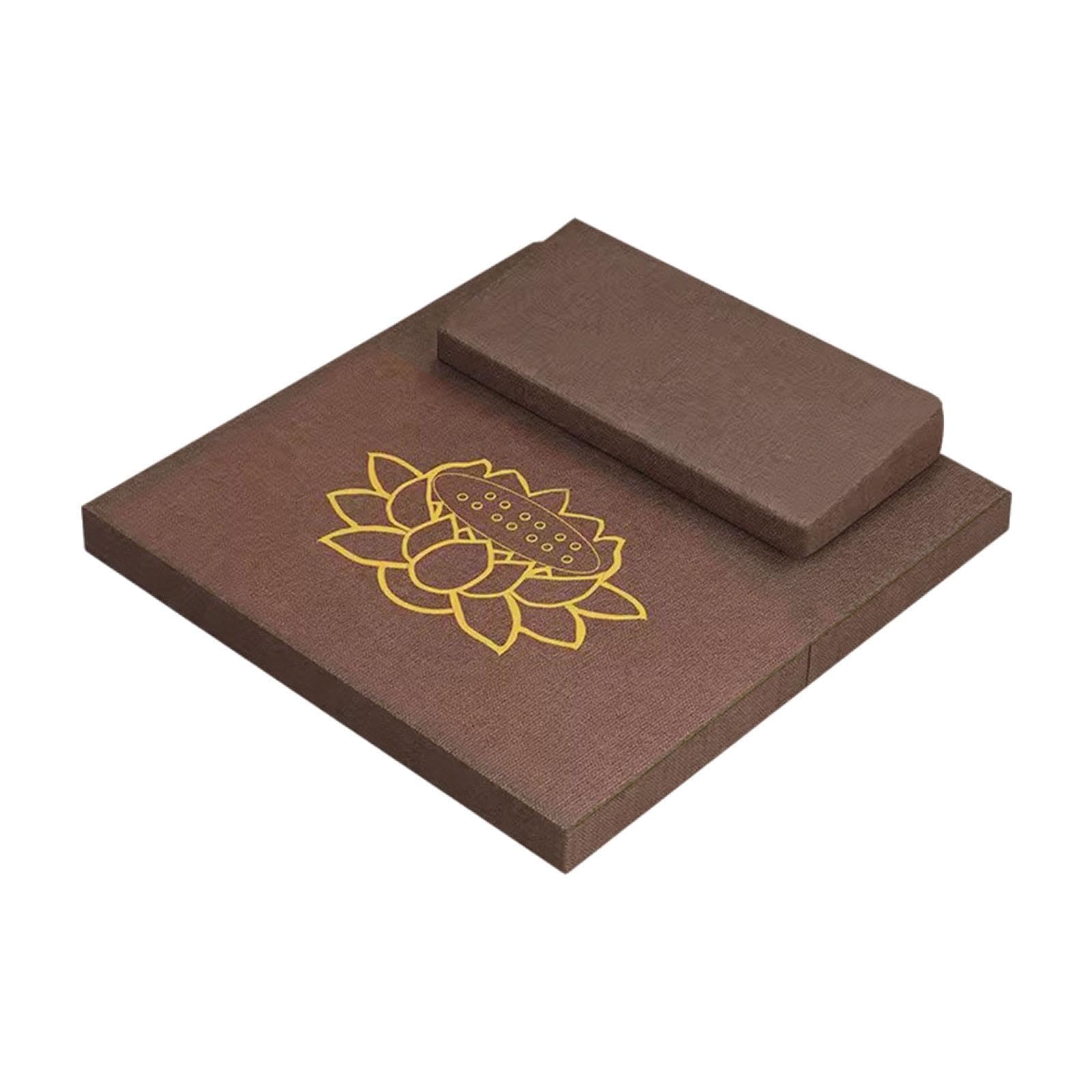 Cuscino da Pavimento Quadrato Realizzato in Lino Resistente Design Moderno Supporto per Meditazione E Portatile E Multifunzionale Adatto a