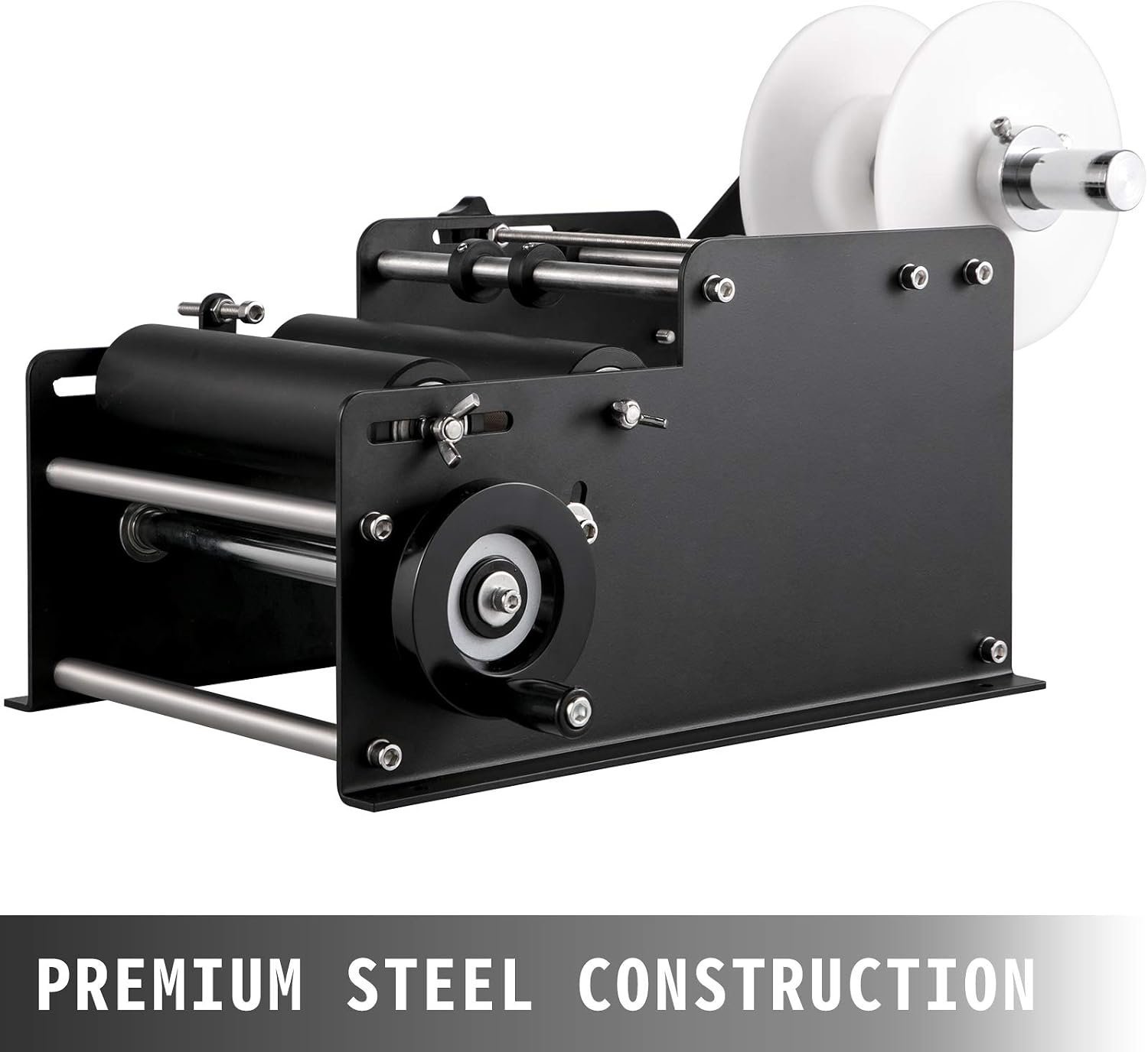 Exclusive Discount 90% Price VEVOR MT-30 Round Bottle Labeling Machine, Manual Label Applicator, 20-40 pcs/min, Bottle Label Applicator Machine 26-165 mm Label Width, Beer Bottle Labeler for Round Bottles