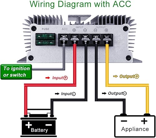 Miniatura 7 de Cllena Convertidor DC 40V-90V a 13.8V Convertidor Regulador de Voltaje Reductor 48V 60V 72V Paso abajo a 13.8V 20A 276W Convertidor Impermeable Buck