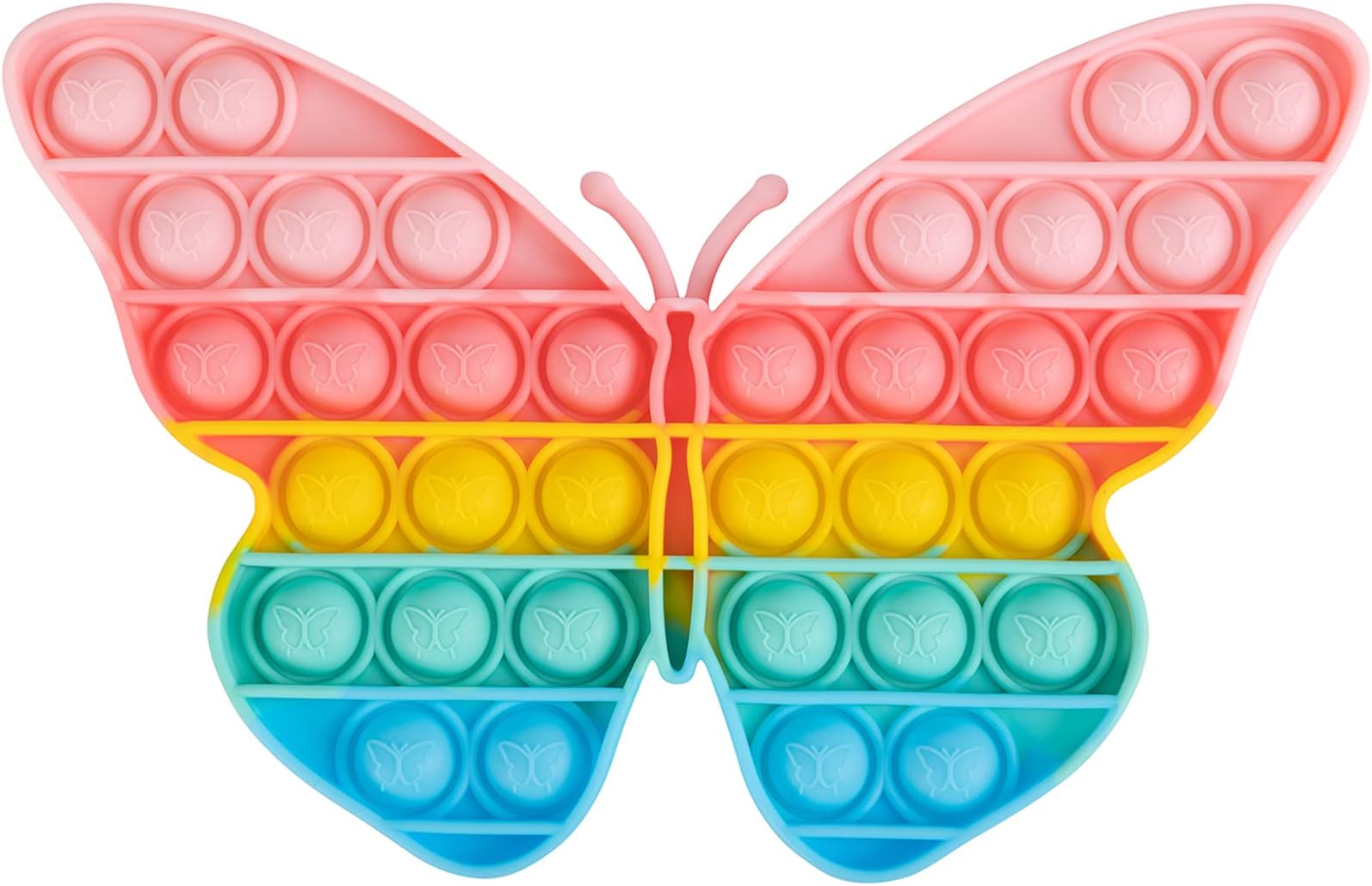 Pop Bubble Fidget Sensory Toys, Squeeze Sensory Toys, Novelty Gifts for Boys and Girls, Stress Relief and Anti-Anxiety Tools for Kids and Adults (Butterfly)
