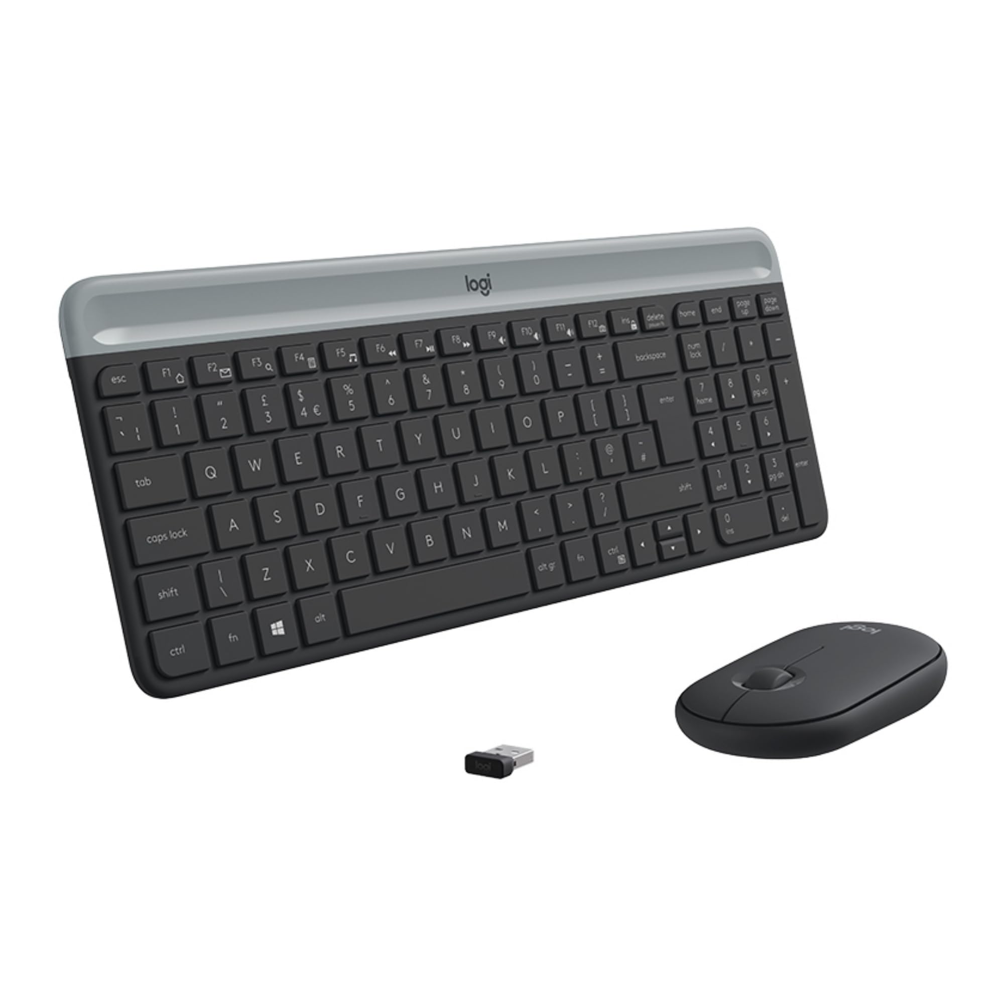 LOGITECH - Dispositivos DE Entrada Slim WRLS Teclado Mouse Combo MK470 - Grafito - CH - Central