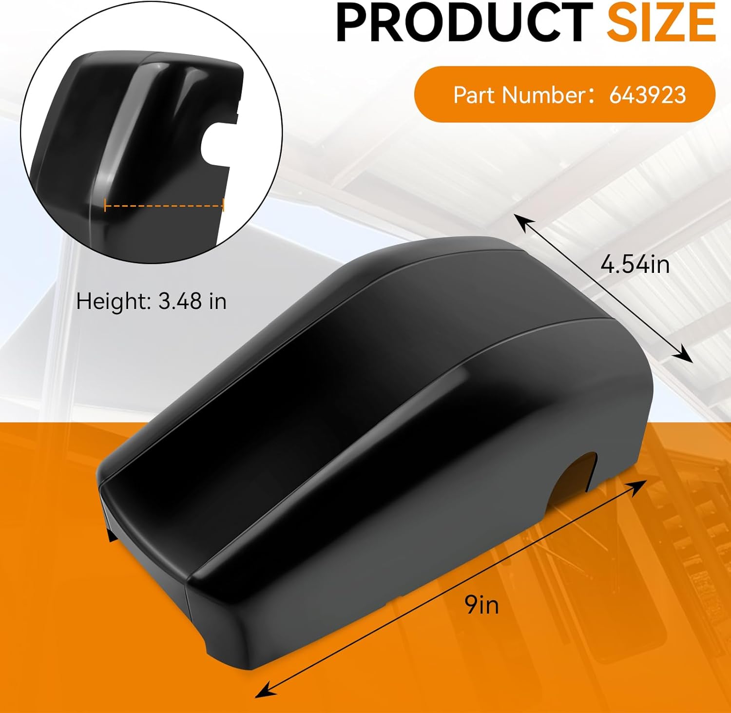 Rv Awning Cover Replacement for Solera 643923 RV Regal Awning Idler Head Front Cover, Fit for Solera Regal Power and Manual Awnings with Short/Flat/Pitched Assemblies