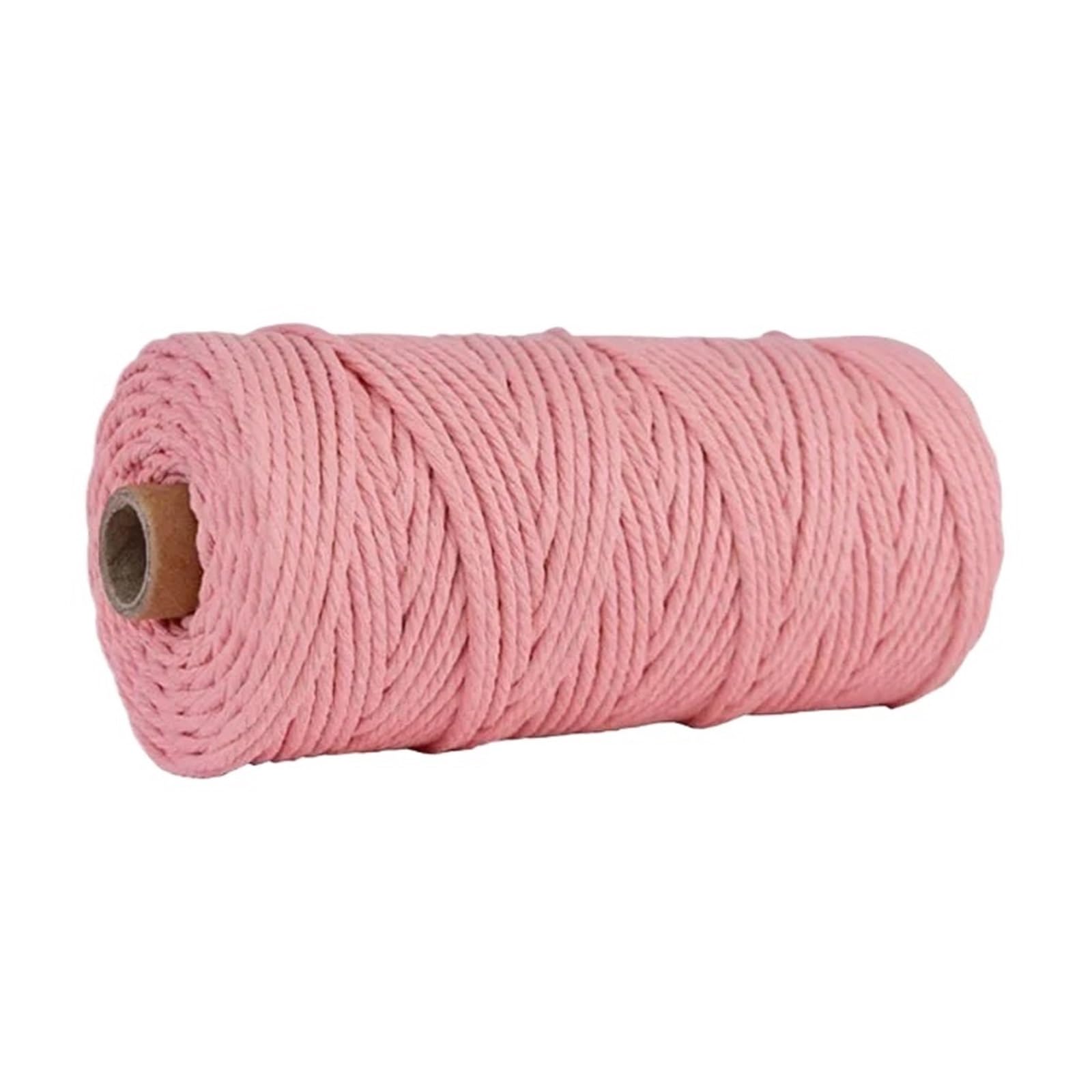 Cotton Macrame Cord 100M/Roll 3.0mm Colored Macrame Cotton Cord Colorful Twine String Rope Craft for Knitting Home Textile(Color19)