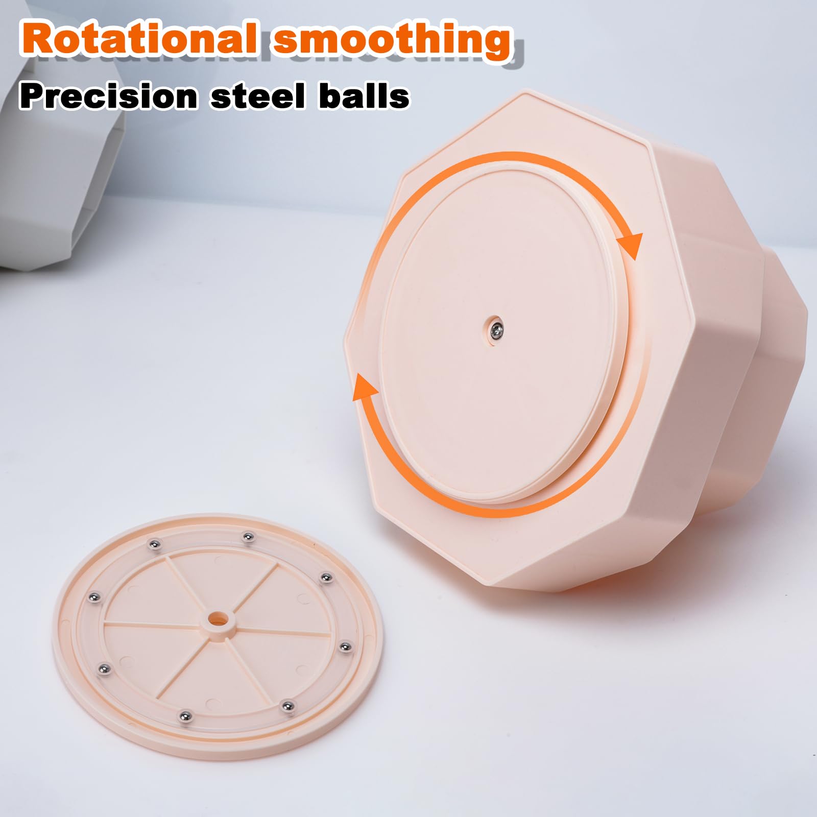 FRETONBA 360° Rotating Pen Holder, 9 Slots Pencil Pen Pot for Desk Cute Stationery Supplies Organiser - Image 3