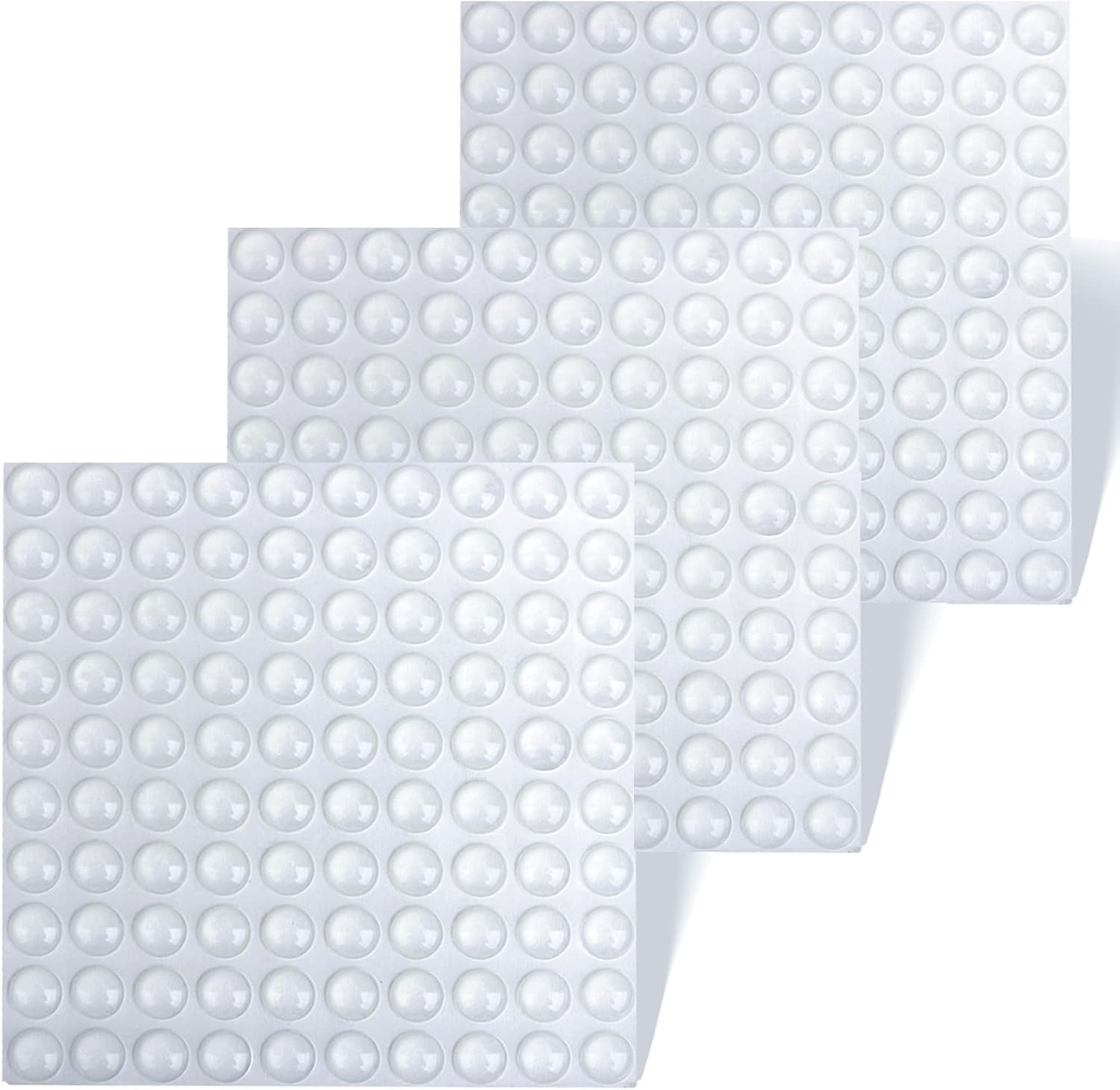 300PCS Clear Door Bumpers, Rubber Bumpers Self Adhesive, Sound