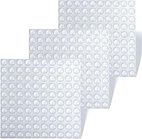 WeeFurni 300PCS Clear Self-Adhesive Cabinet Door Bumpers - Noise Dampening Rubber Stoppers for Kitchen, Drawers, Frames