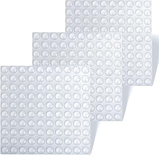 300PCS Clear Cabinet Door Bumpers, Rubber Bumpers Self Adhesive, Sound Dampening Cabinet Stoppers for Kitchen Cabinet, Picture Frame, Cupboard, Drawer