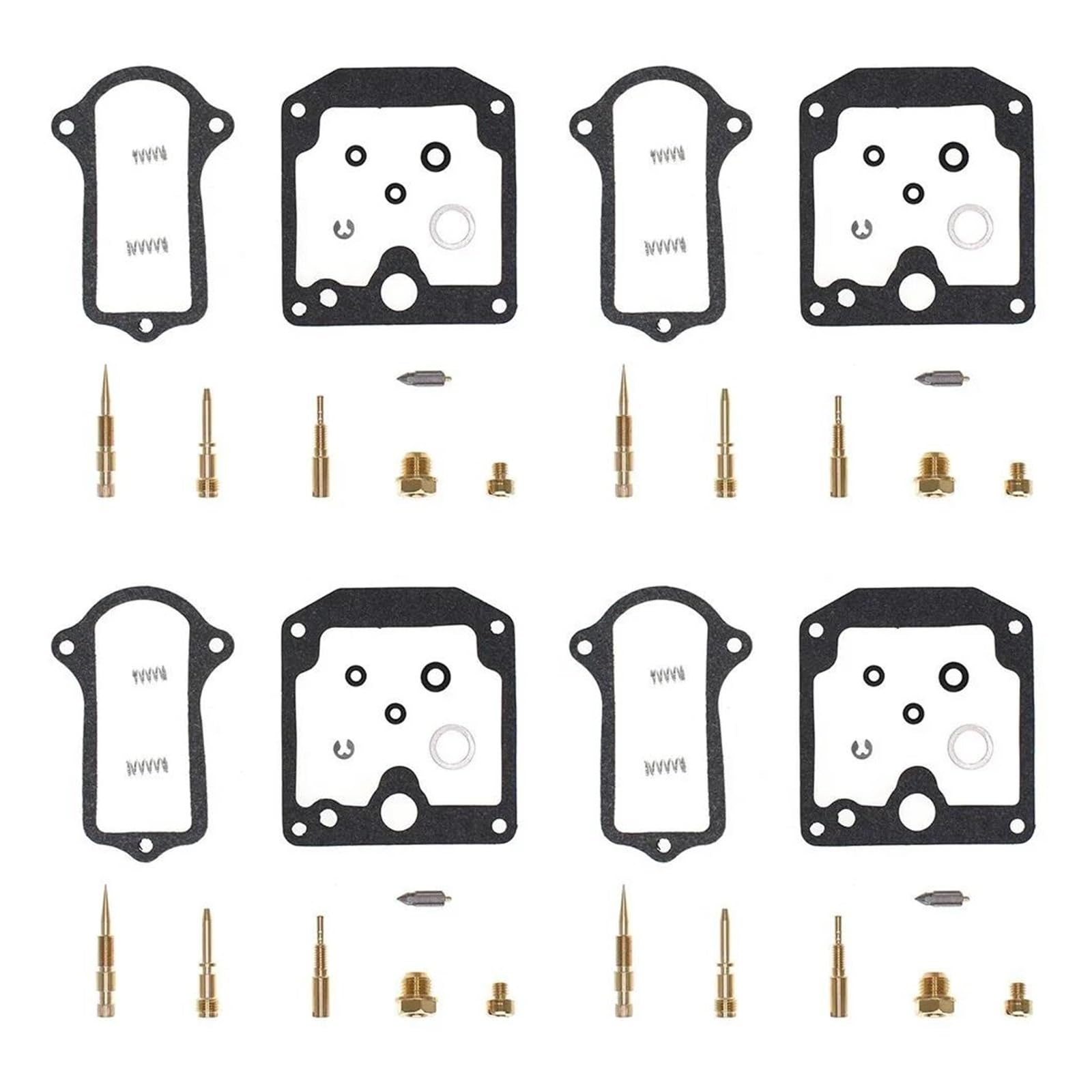 4 Sets for K&AWAS&AKI KZ900 Z1 900 1976 1977 Carburetor Repair Kit Carb Rebuild Set Gasket Jets Needle Valve