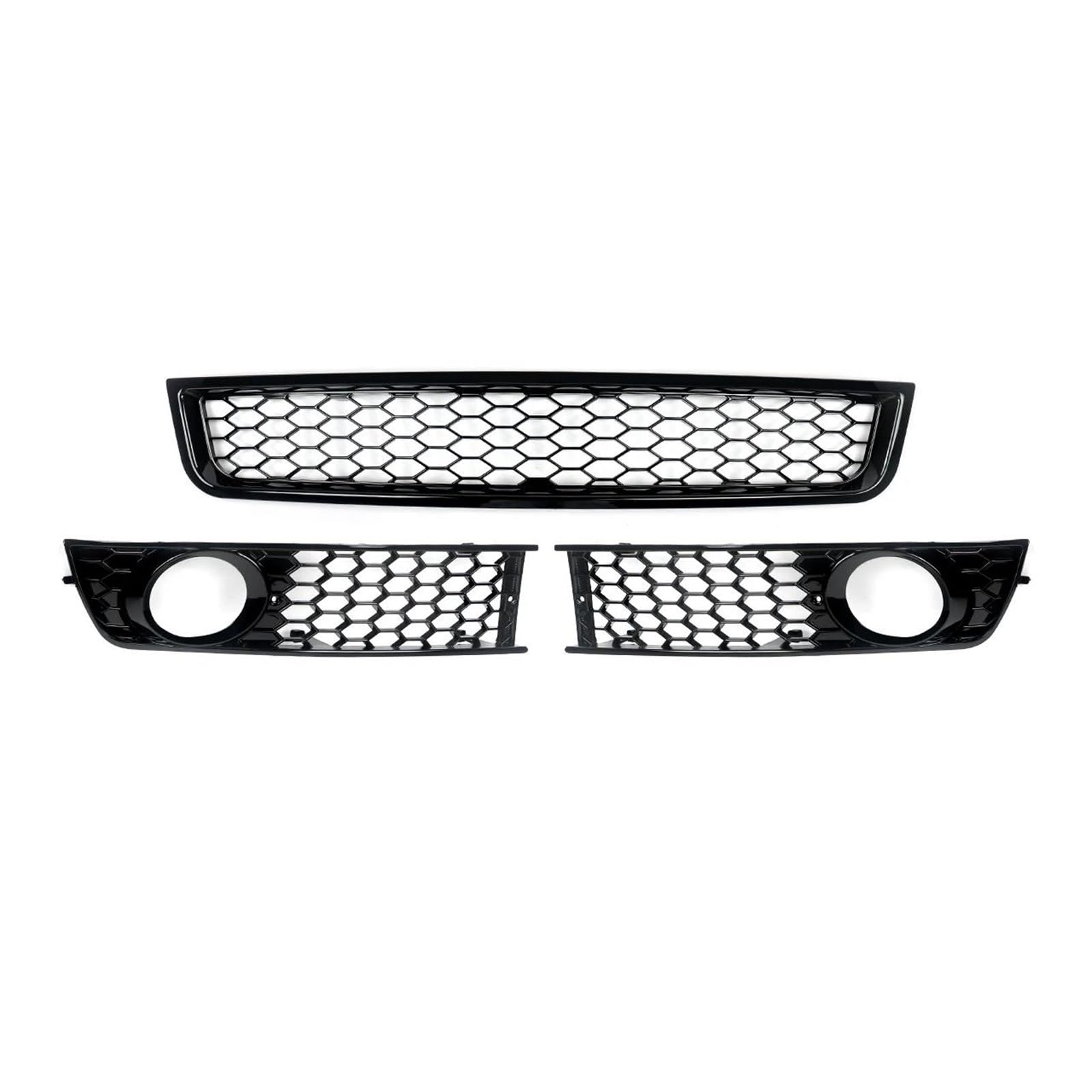 Grille Calandre Avant pour A4 B6 Finition Nid d'Abeille Haute Résistance