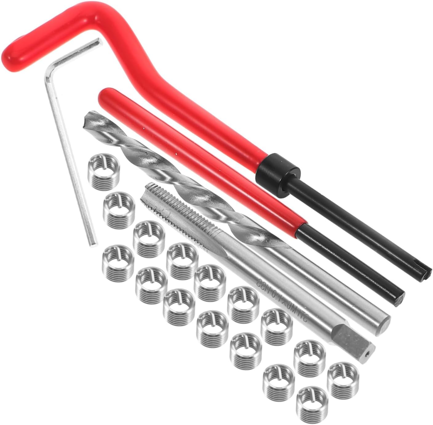Alipis 1set Thread Repair Kit Auto Repair Thread Tool Metric Tools Spark Plug Stainless Steel Insert Set