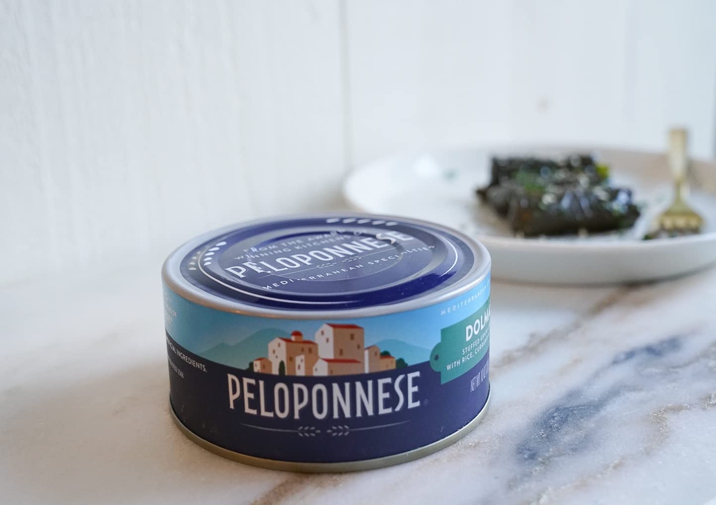Peloponnese Dolmass Stuffed Grape Leaves - Raisins and Pine Nuts - Case of 6 - 10 oz.