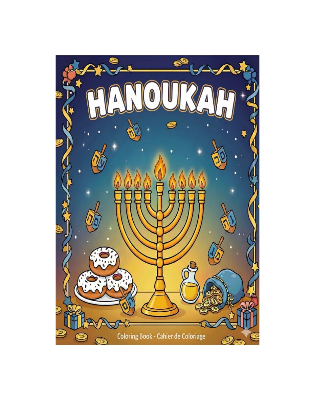 Cahier de coloriage Hanoucah