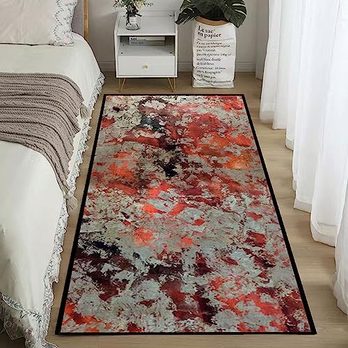 Tapis de couloir antidérapant d'exception en coton et design épuré