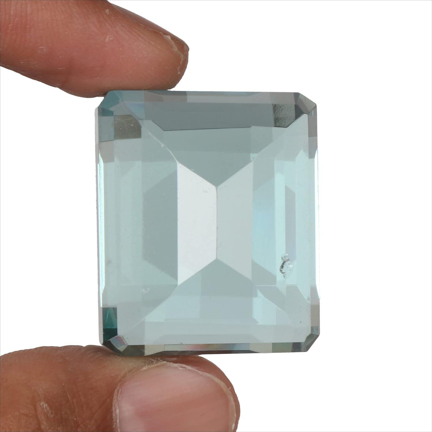 GEMHUB Sky Blue Aquamarine Emerald Cut Loose Gemstone