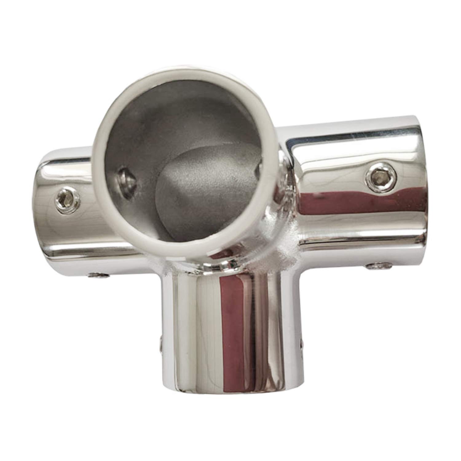 316 Stainless Steel Hand Rail Fitting – 60° Front-Left For 7/8” OD Tube, Marine & Boat Use - View #2