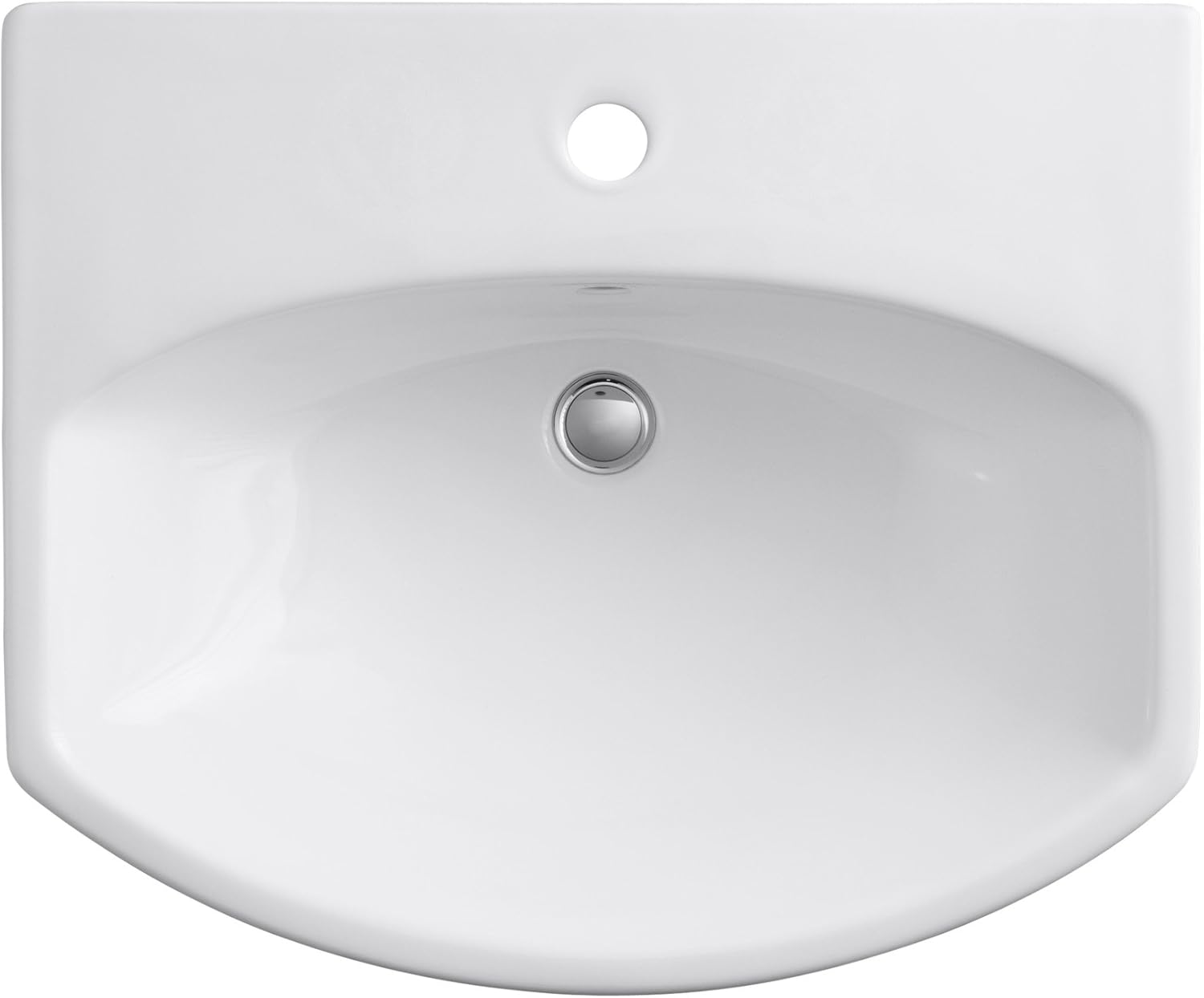 Kohler K-2362-1-7 Cimarron Pedestal Lavatory with Single-Hole Faucet Drilling, Black Black