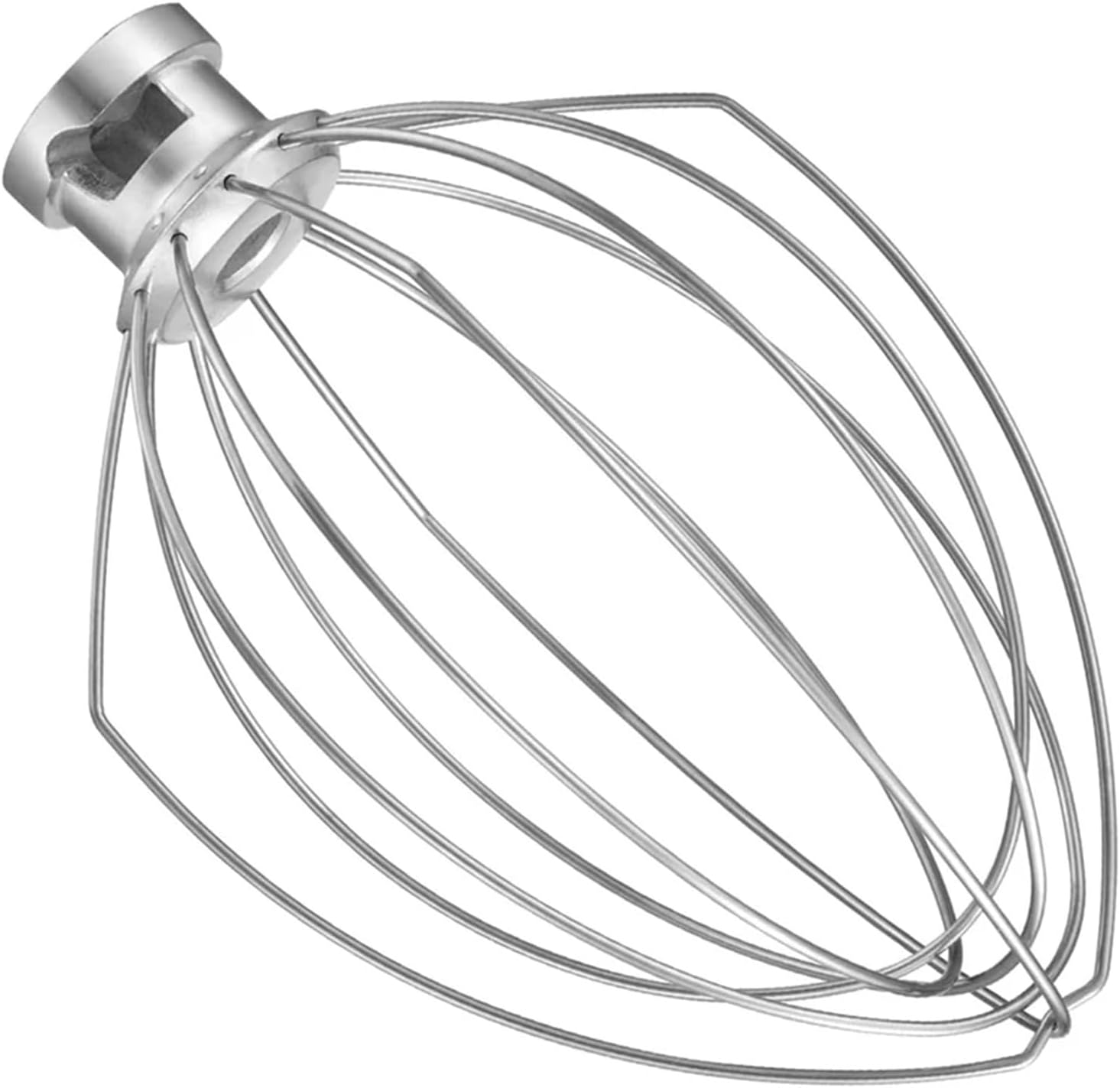 Compatible for 5-6QT Lift Stand Mixers, Stainless Steel Wire Whip Attachment for Whisking