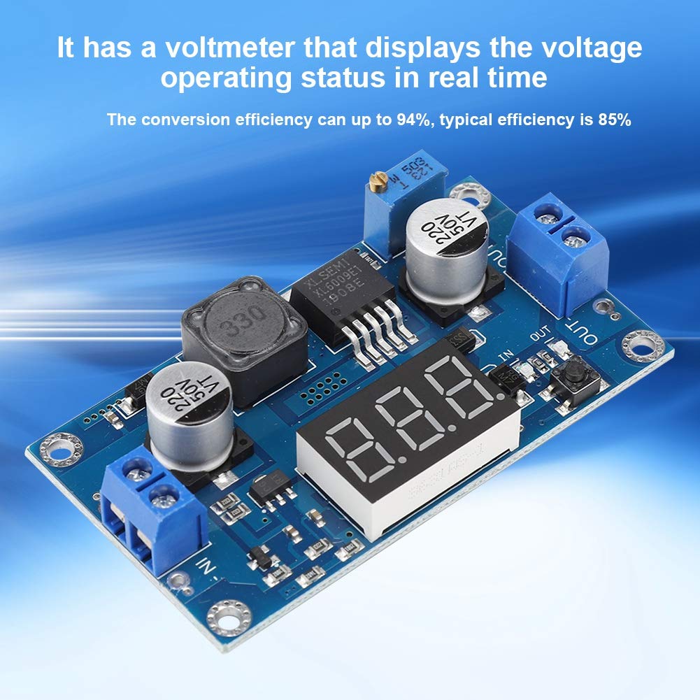 Convertitore Step-up DC-DC 4.5V-32V A 5V-35V Con Display LED - Modulo Boost Per Alimentazione - Foto 4