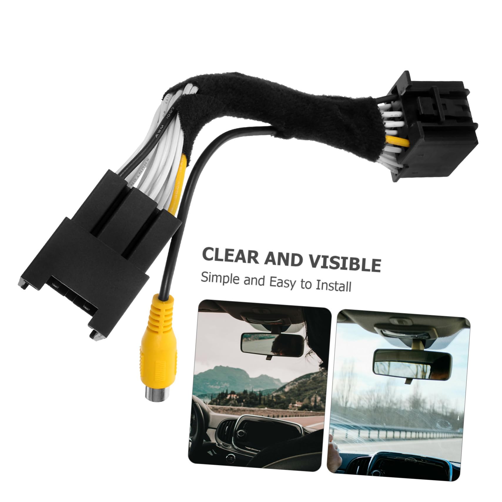 OSALADI 4stücke Backup Kamera Adapter Für Rückfahrkamera Kabel Für Klare Übertragung Und Einfache Installation Auto Zubehör Für Sicheres Rückwärtsfahren