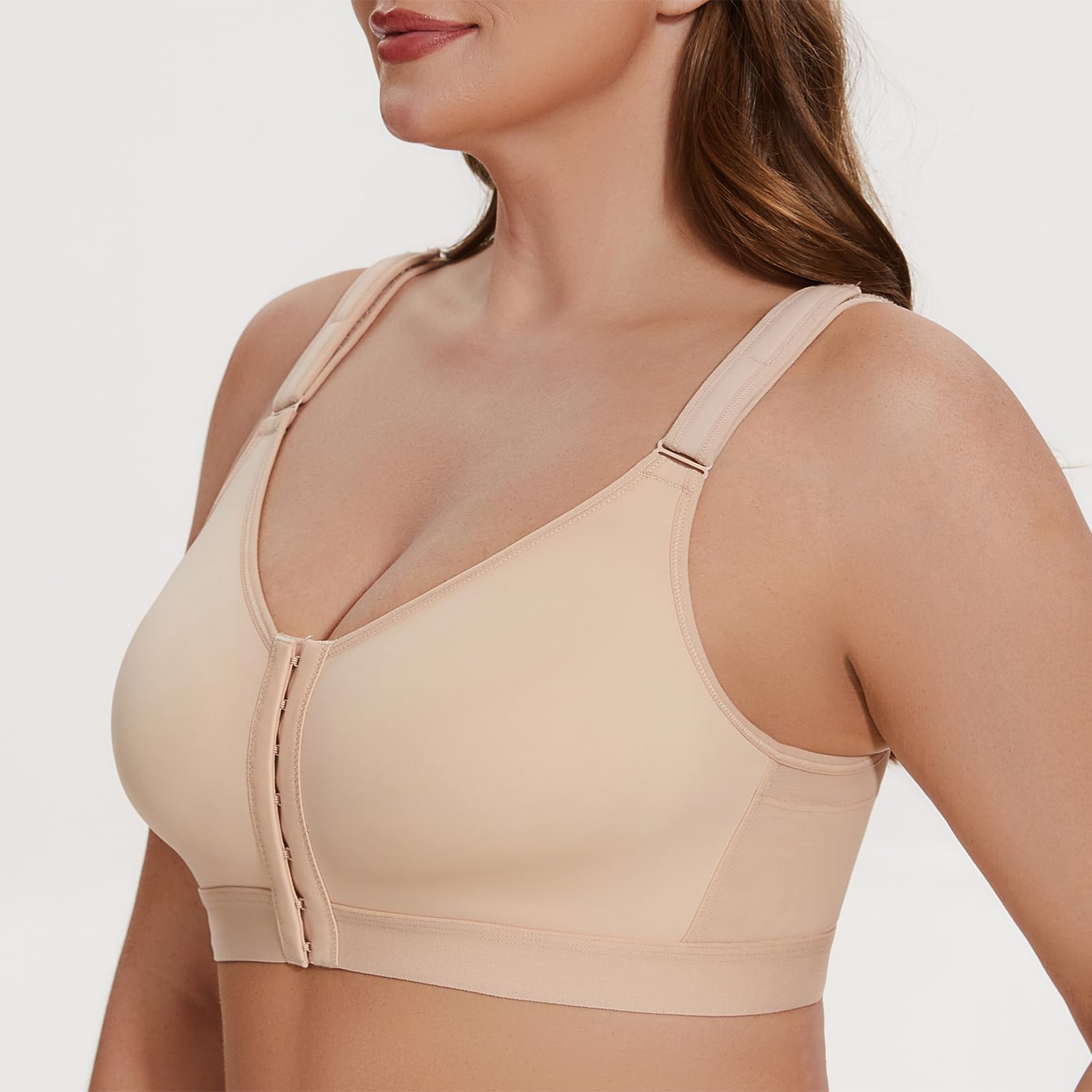 MELENECA Sujetador de Postura con Cierre Frontal para Mujer, sin Cables, poscirugía, Talla Grande