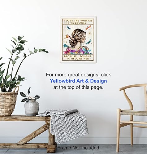 Vista 6 de Positive Quotes Wall Art & Decor - Inspirational Quotes - Boho Wall Decor - Hippie Room Decoration - Motivational Poster - Encouragement Gifts for