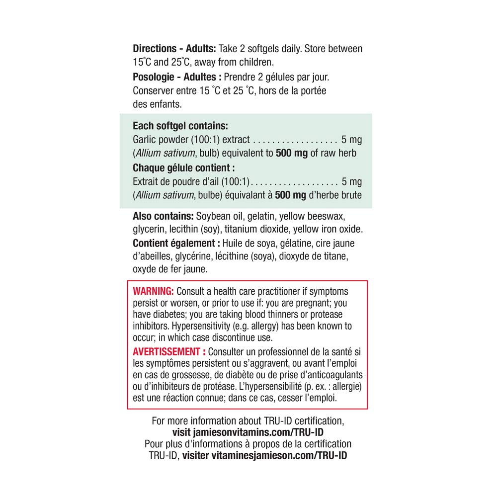 Jamieson - Aglio Inodore 100 Capsule