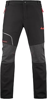GITVIENAR Herren Gefüttert Softshellhose wasserdicht + atmungsaktiv + warm Verdickte Funktionshose Berghose Skihose Trekki...