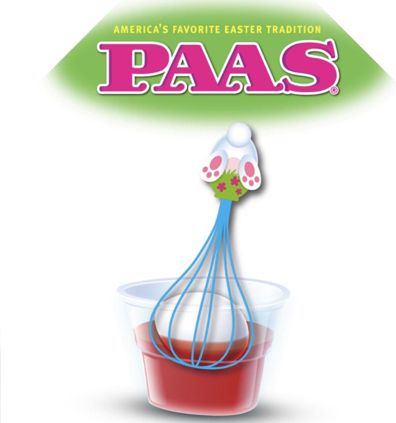 PAAS Whiskers: Bunny Bottom Egg Dipper, Dye Eggs with No Mess!
