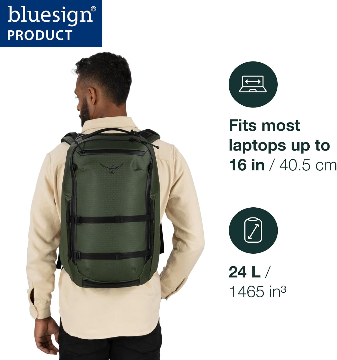 Osprey Archeon 24L Backpacking Backpack for Men and Women, Black - Image 2