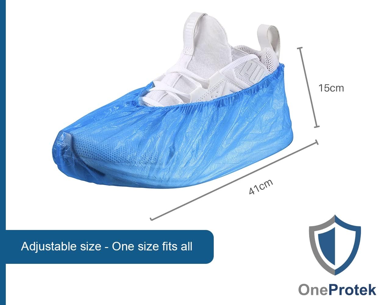 Cubrezapatos desechables impermeables para zapatos, impermeables, antideslizantes y resistentes al desgarro, color azul (2000)