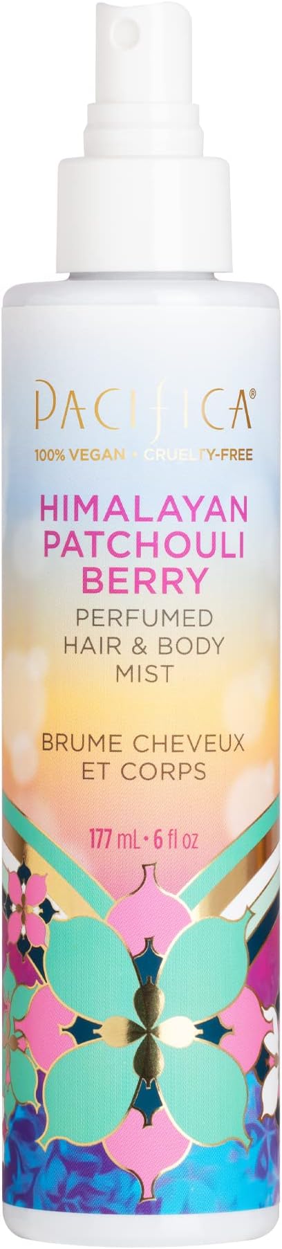 Beauty Himalayan Patchouli Berry Hair & Body Mist, Fragrance, Perfume Body Spray, Grapefruit, Sweet Gourmand, Vegan, 6 fl oz (1 Count)
