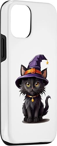 Miniatura 3 de iPhone 15 Helloween pumpkin cat Case