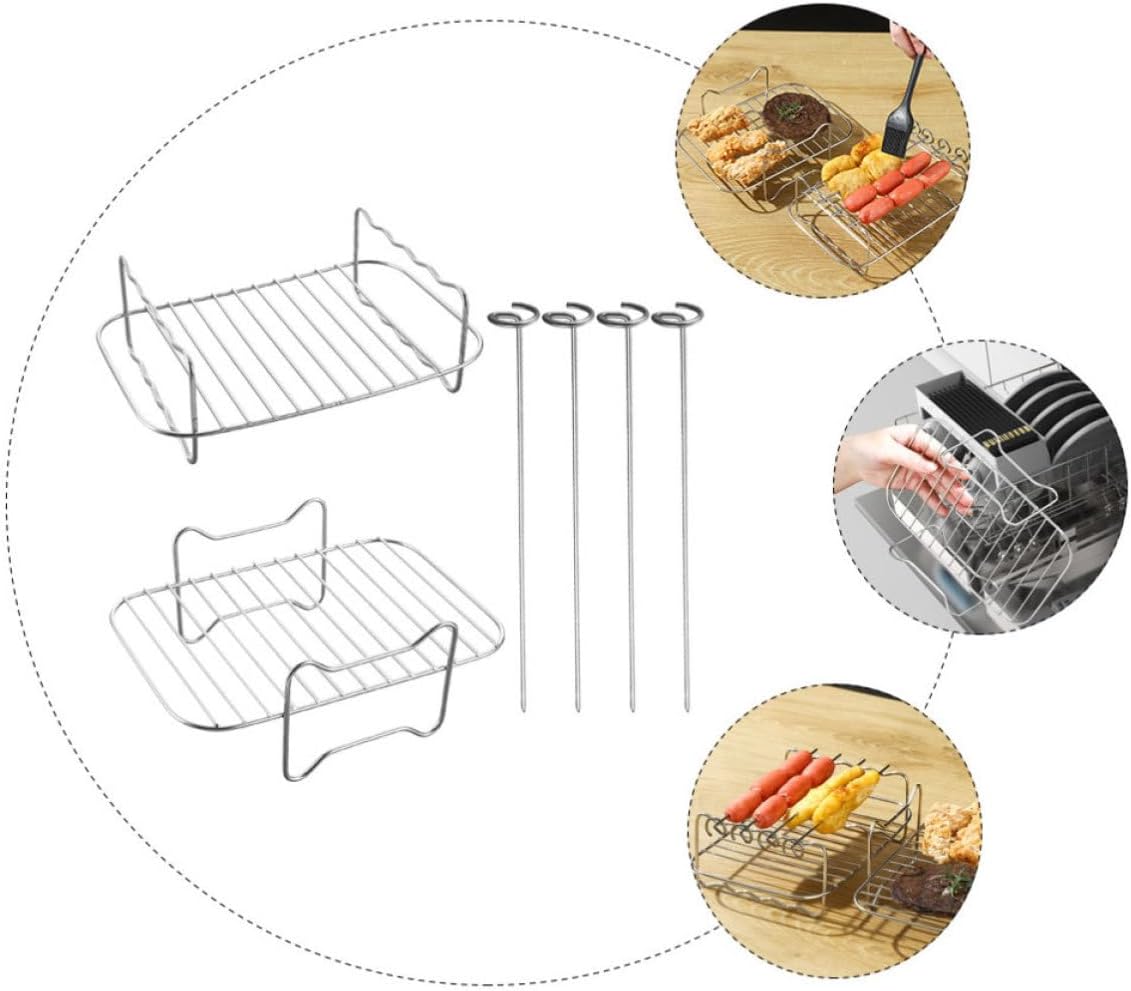 Xmas Stainless Steel Steam Rack Grill Rack Set for Air Fryers