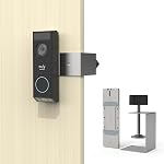 Anti-Theft Doorbell Mount for Eufy Video Doorbell E340, No-Drill Bracket Compatible with Inward-Swinging Aparment Doors