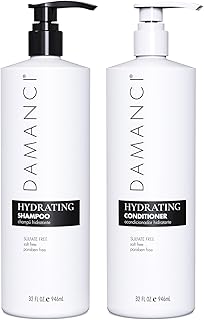 DAMANCI Smoothing Shampoo &amp; Hydrating Conditioner for Dry, Damaged, or Frizzy Hair, Paraben Salt &amp; Sulfate Free KIT for yo...